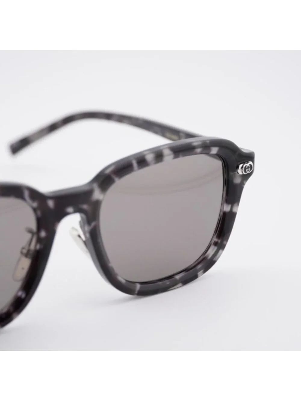 Gucci GG1948SK 002 Sunglasses Grey Havana Square Frame, Grey Lenses